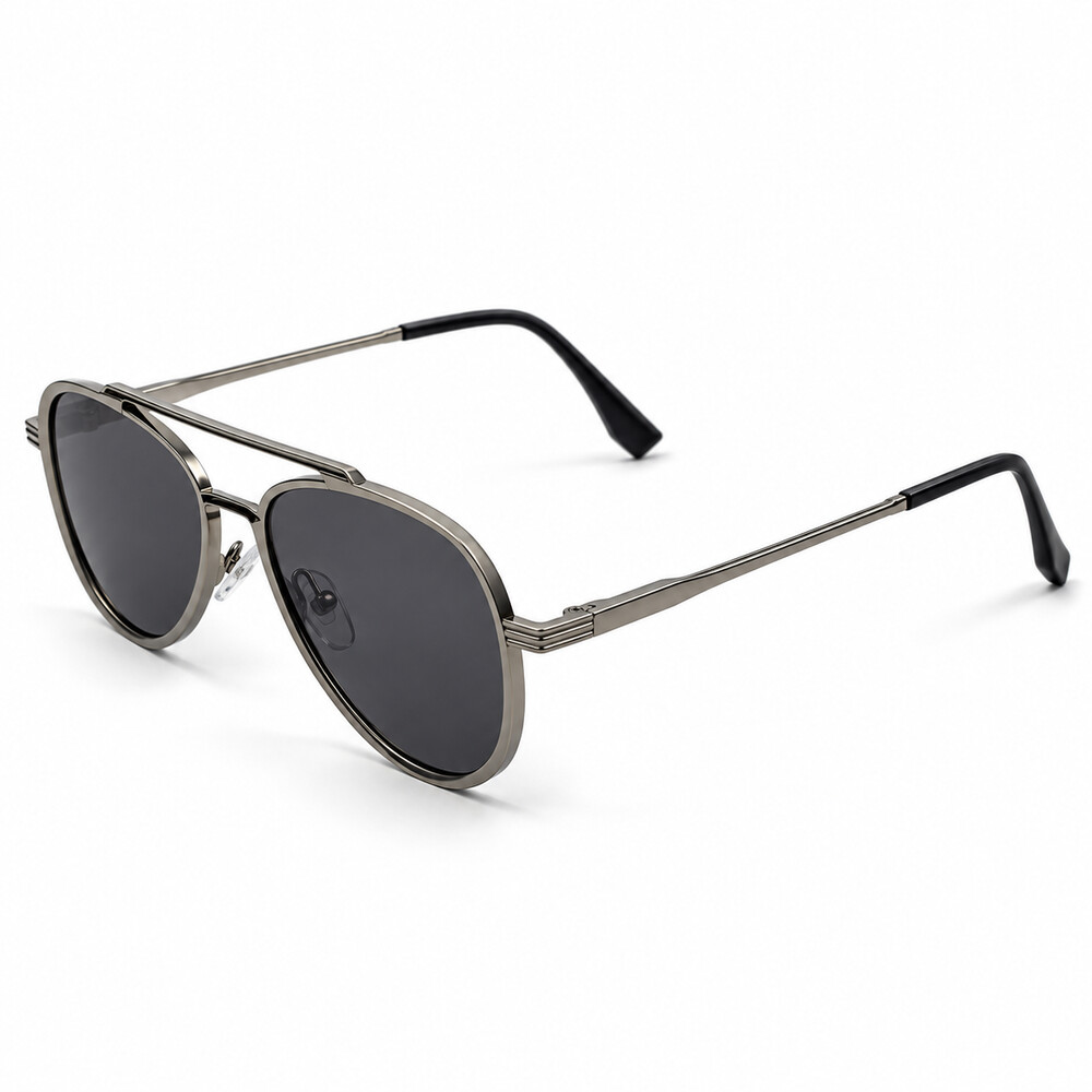 Double Bridge Cartier Aviator Silver Sunglasses (3)