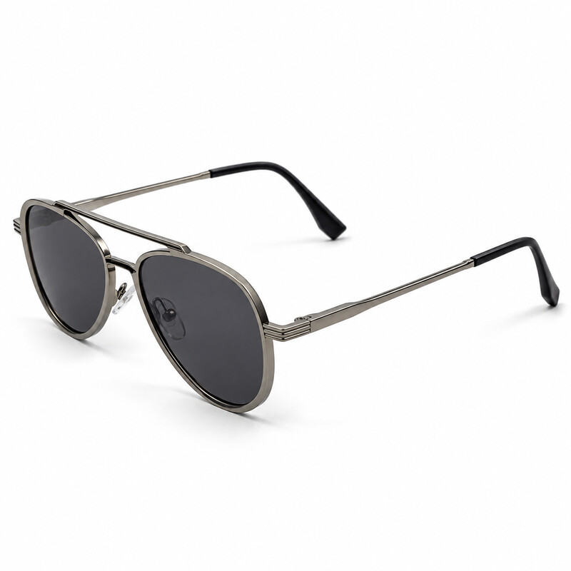 Double Bridge Cartier Aviator Silver Sunglasses (3)