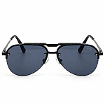 Double Bridge Dior Aviator Geometirc Black Sunglasses (1)