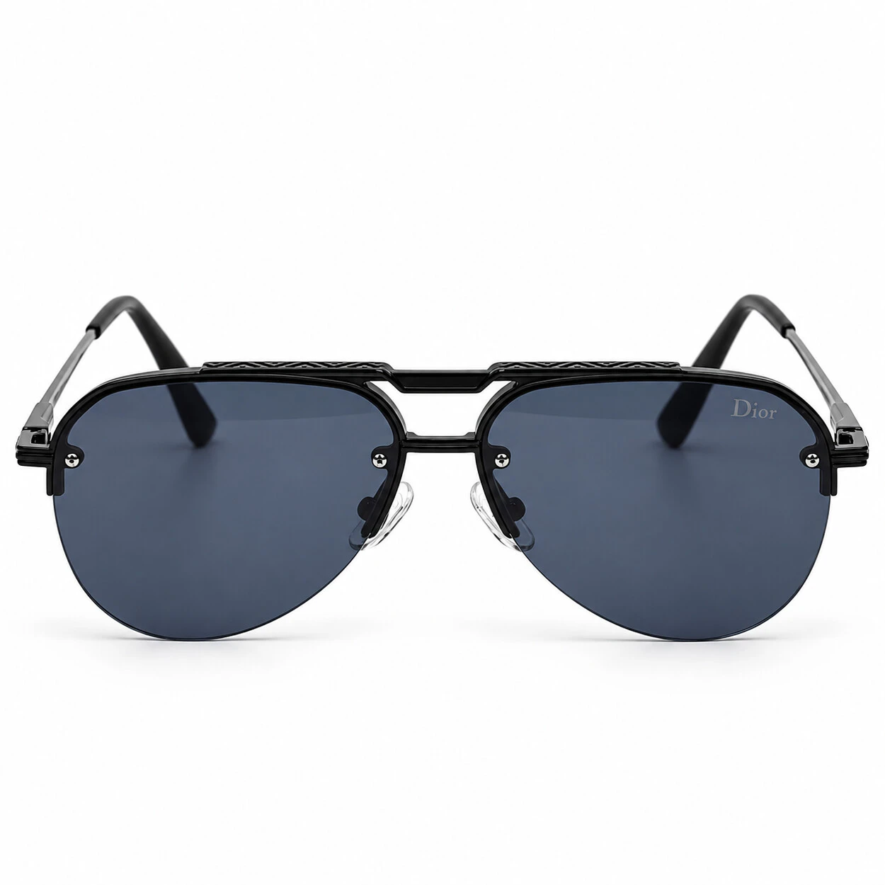 Double Bridge Dior Aviator Geometirc Black Sunglasses (1) Double Bridge Dior Aviator Geometirc Black Sunglasses (1)