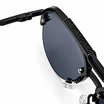 Double Bridge Dior Aviator Geometirc Black Sunglasses (4)