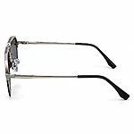 Double Bridge Dior Aviator Geometric Silver Sunglasses (3)