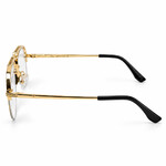 Double Bridge Dior Geometric Golden Eyeglasses (3)