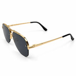 Double Bridge Dior Geometric Golden Sunglasses (1)