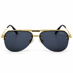 Double Bridge Dior Geometric Golden Sunglasses (5)